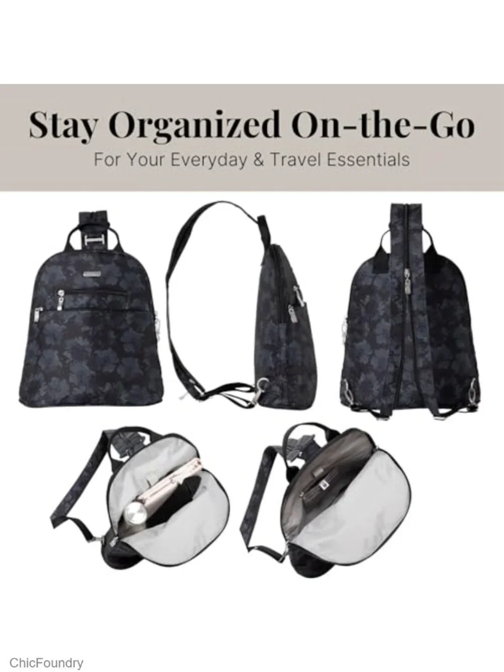 Convertible Mini Backpack Sling Purse with RFID Blocking, Lightweight Travel